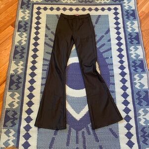 Brand new EDIKTED Luna flare pants size small. Faux leather